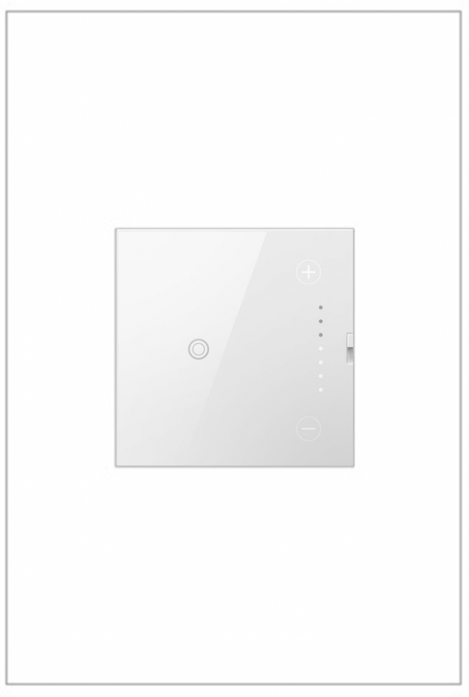 Adorne® 0-10V Touch Dimmer, White, with Microban®