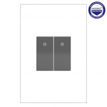 Legrand ASPD1531M4 - adorne® Paddle Switch, Half-Size, Magnesium, with Microban®