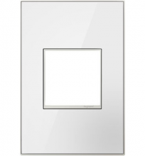 Legrand AWM1G2MW4 - adorne® Mirror White One-Gang Screwless Wall Plate