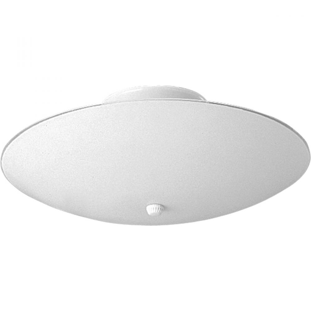 14-1/2" Round Glass Three-Light Close-to-Ceiling