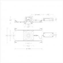 WAC US R3BRD-FCS-BK - Ocular 3.0 5CCT Round Donwlight Trim and Remodel Housing with New Construction Frame-In Kit and Dr