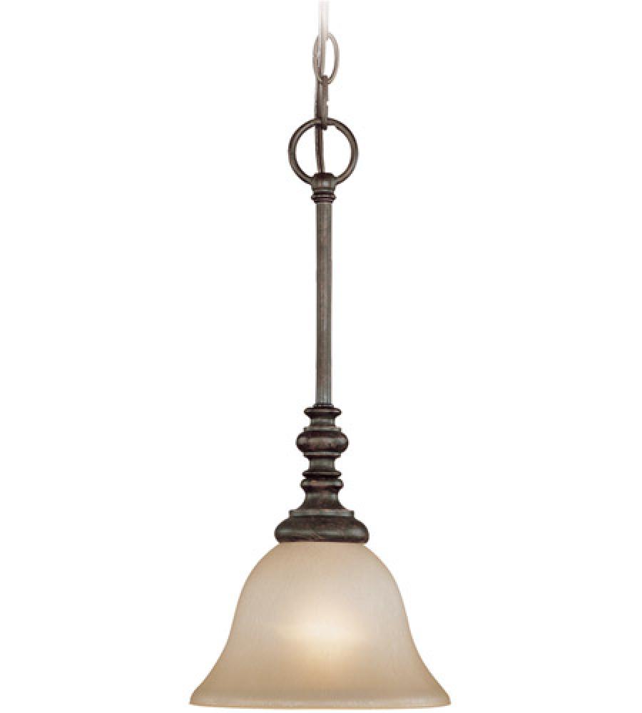 Barrett Place 1 Light Mini Pendant in Mocha Bronze