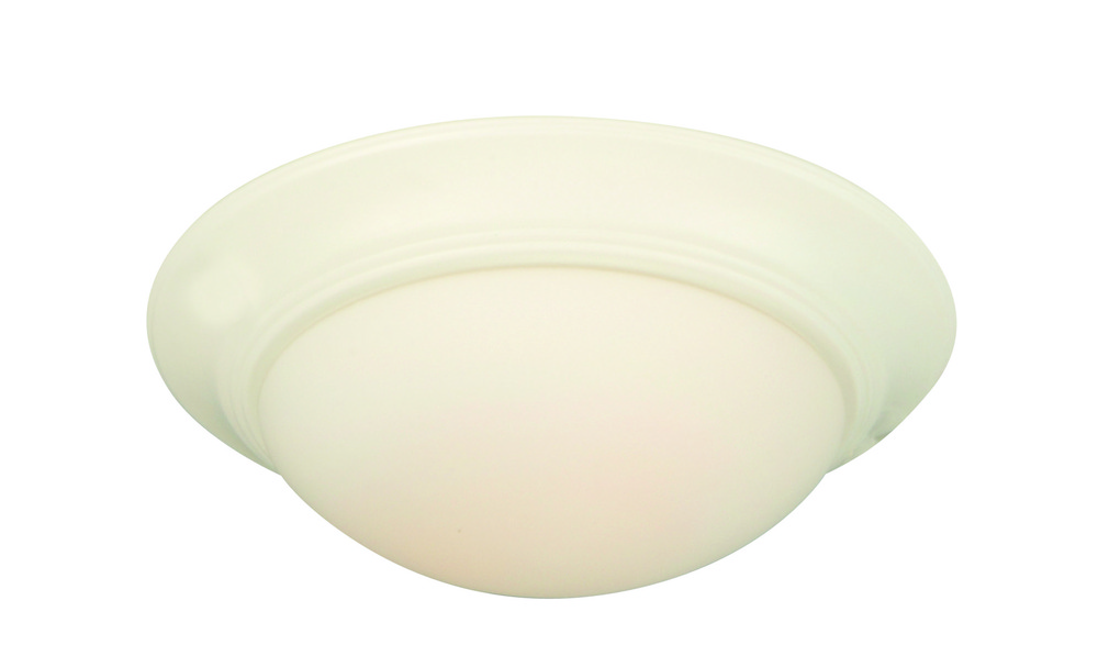 2 Light Elegance Bowl Fan Light Kit in White