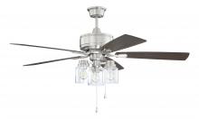 Craftmade KTE52BNK5 - 52" Kate in Brushed Polished Nickel w/ Driftwood/Grey Walnut Blades