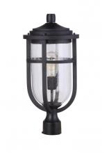  ZA4725-MN - Voyage 1 Light Outdoor Post Lantern in Midnight