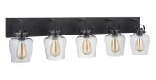 Craftmade 53505-FB - Trystan 5 Light Vanity in Flat Black