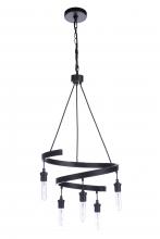 Craftmade 55425-FB - Tranquil 5 Light Chandelier in Flat Black