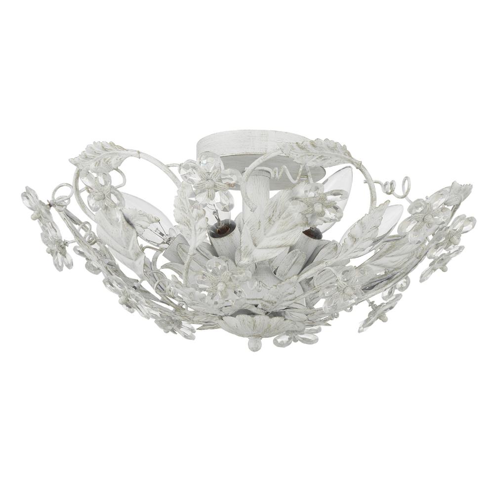 Paris Market 6 Light Antique White Semi Flush Mount