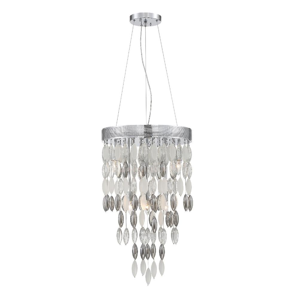 Hudson 6 Light Polished Chrome Chandelier