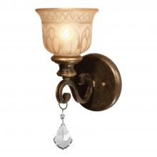 Crystorama 7501-BU-CL-S - Norwalk 1 Light Swarovski Strass Crystal Bronze Umber Sconce