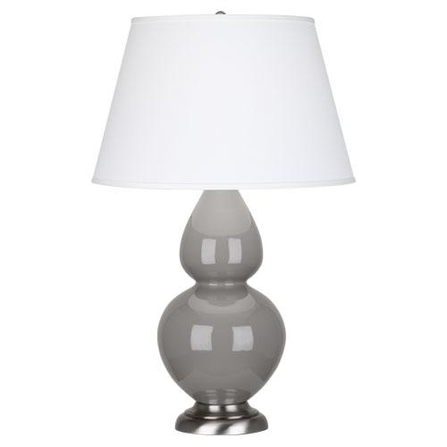 Smokey Taupe Double Gourd Table Lamp