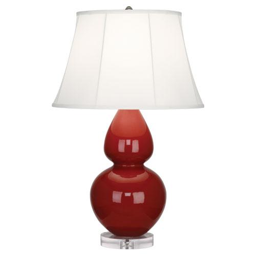 Oxblood Double Gourd Table Lamp