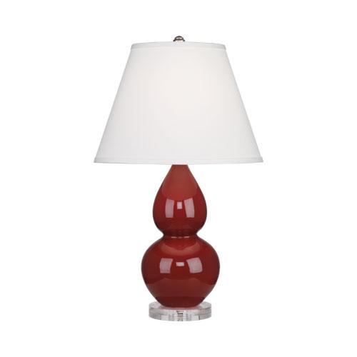 Oxblood Small Double Gourd Accent Lamp