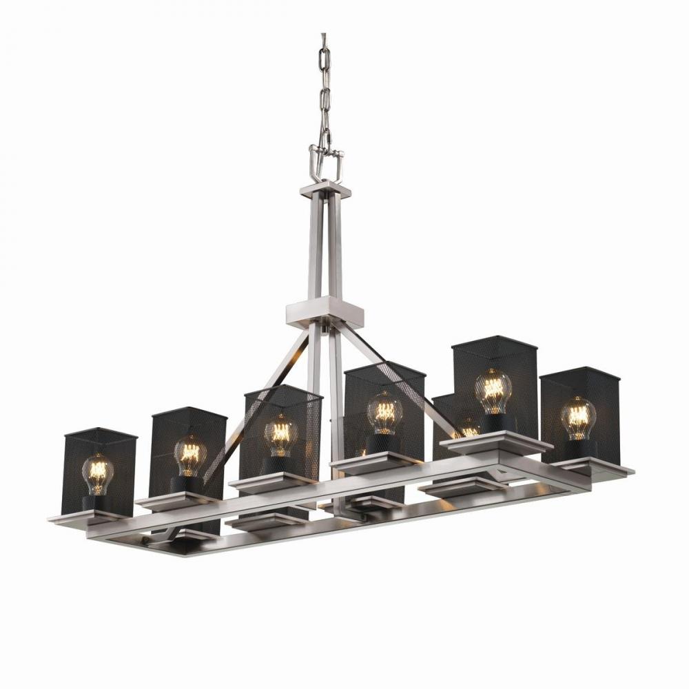 Montana 10-Light Rectangular Ring Chandelier