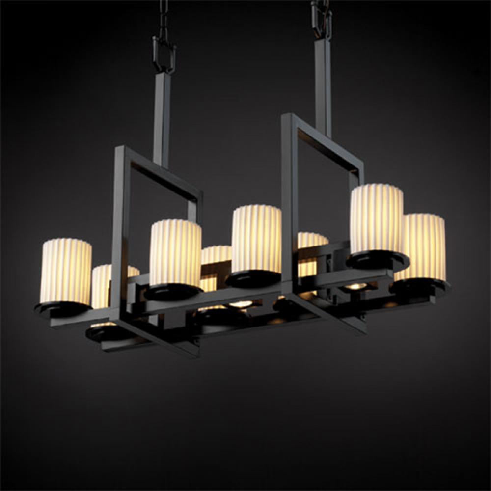 Dakota 8-Up & 3-Downlight Bridge Chandelier