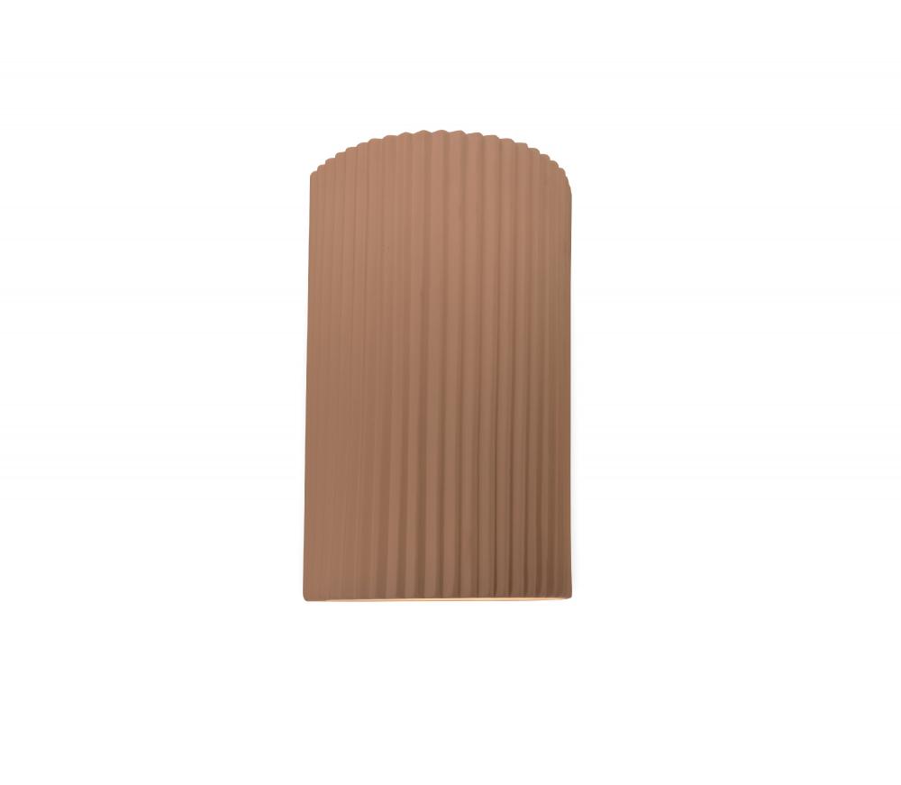 Small ADA LED Pleated Cylinder Wall Sconce