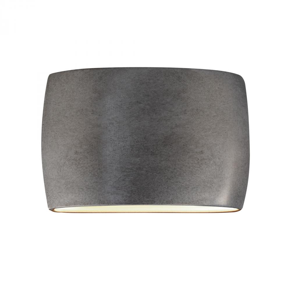 Wide ADA Large Oval LED Wall Sconce (Outdoor) - Closed Top