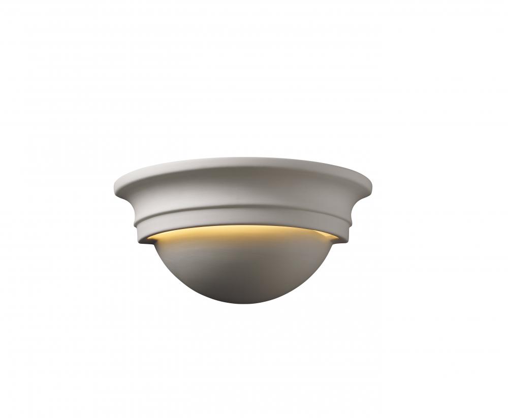 Small Cyma Half-Round LED Wall Sconce