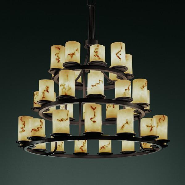 Dakota 36-Light 3-Tier Ring Chandelier