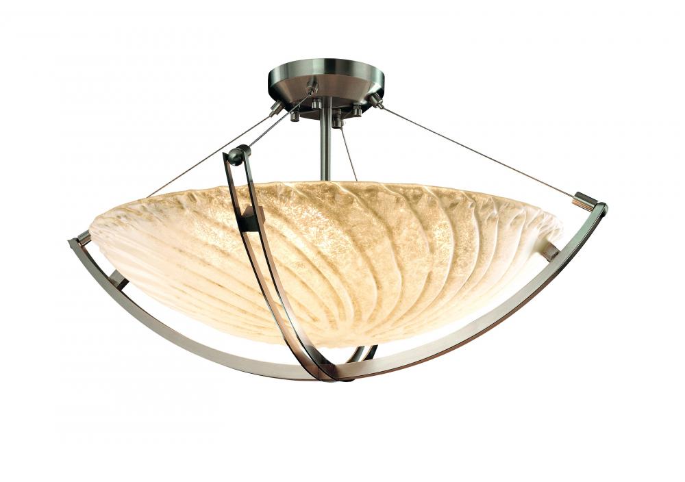 24" LED Pendant Bowl w/ Crossbar