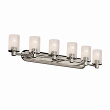 Justice Design Group FSN-8516-10-SEED-NCKL - Rondo 6-Light Bath Bar