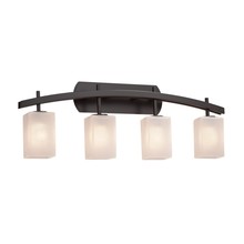 Justice Design Group FSN-8594-15-FRCR-DBRZ - Archway 4-Light Bath Bar