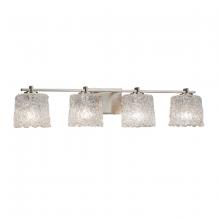 Justice Design Group GLA-8444-30-LACE-NCKL - Era 4-Light Bath Bar