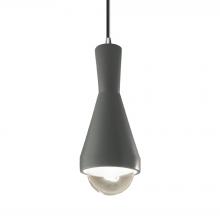 Justice Design Group CER-6520-PWGN-CROM-BKCD-LED1-700 - Erlen 1-Light LED Pendant