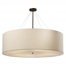 Justice Design Group FAB-9597-CREM-DBRZ-LED8-5600 - Classic 48” LED Drum Pendant