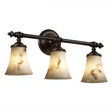 Justice Design Group FAL-8523-20-DBRZ - Tradition 3-Light Bath Bar