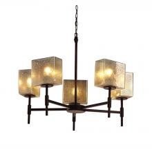 Justice Design Group FSN-8410-55-MROR-DBRZ-LED5-3500 - Union 5-Light LED Chandelier