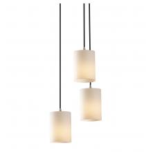 Justice Design Group FSN-8818-10-OPAL-NCKL-LED3-2100 - Mini 3-Light LED Cluster Pendant