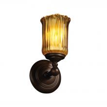 Justice Design Group GLA-8521-16-AMBR-DBRZ-LED1-700 - Tradition 1-Light LED Wall Sconce