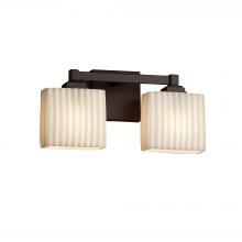 Justice Design Group PNA-8432-55-PLET-DBRZ - Regency 2-Light Bath Bar