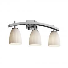 Justice Design Group FSN-8593-40-MROR-CROM - Archway 3-Light Bath Bar