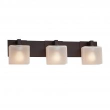 Justice Design Group FSN-8923-55-FRCR-DBRZ-LED3-2100 - Modular 3-Light LED Bath Bar