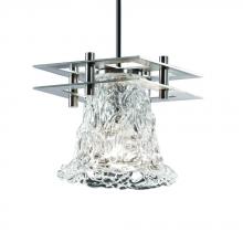 Justice Design Group GLA-8165-20-LACE-NCKL-BKCD-LED1-700 - Metropolis 1-Light Small LED Pendant (2 Flat Bars)