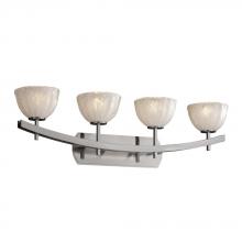 Justice Design Group GLA-8594-26-WHTW-CROM - Archway 4-Light Bath Bar