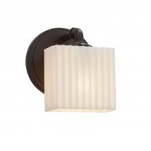 Justice Design Group PNA-8467-55-PLET-DBRZ-LED1-700 - Bronx ADA 1-Light LED Wall Sconce