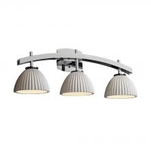 Justice Design Group POR-8593-30-PLET-CROM - Archway 3-Light Bath Bar