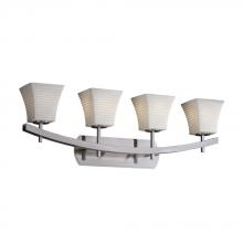 Justice Design Group POR-8594-10-WFAL-NCKL - Archway 4-Light Bath Bar