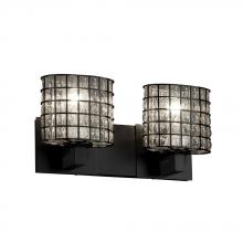 Justice Design Group WGL-8922-10-GRCB-CROM - Modular 2-Light Bath Bar