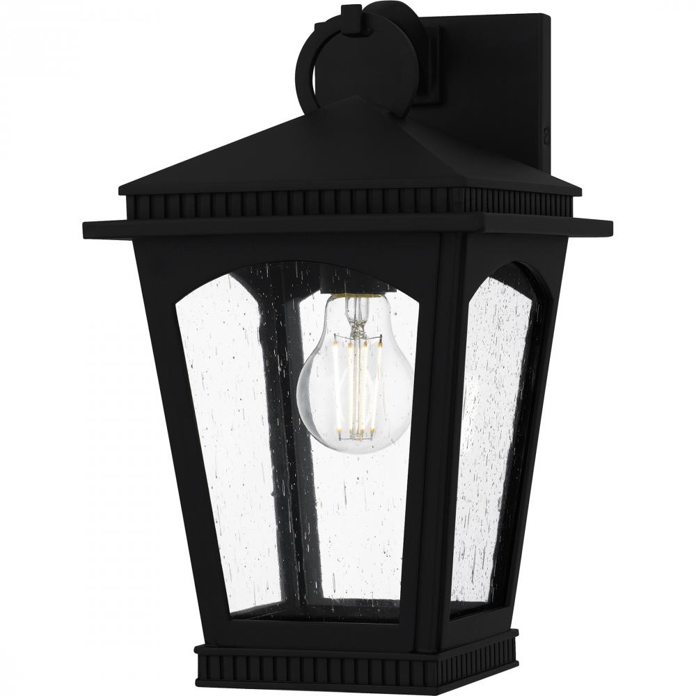 Huck 1-Light Earth Black Outdoor Wall Lantern