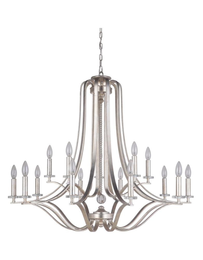 Crystal Bauble 15 Light Chandelier