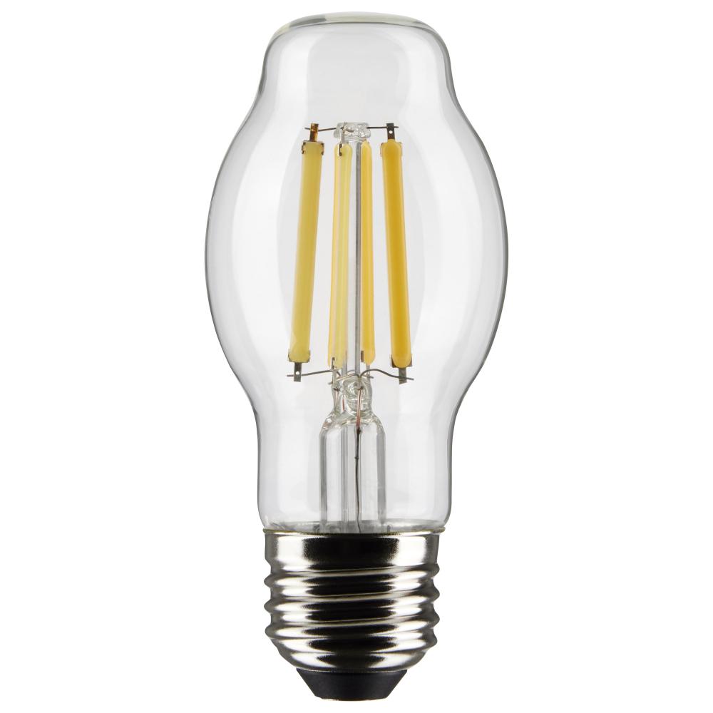 8 Watt BT15 LED; Clear; Medium base; 90 CRI; 2700K; 120 Volt