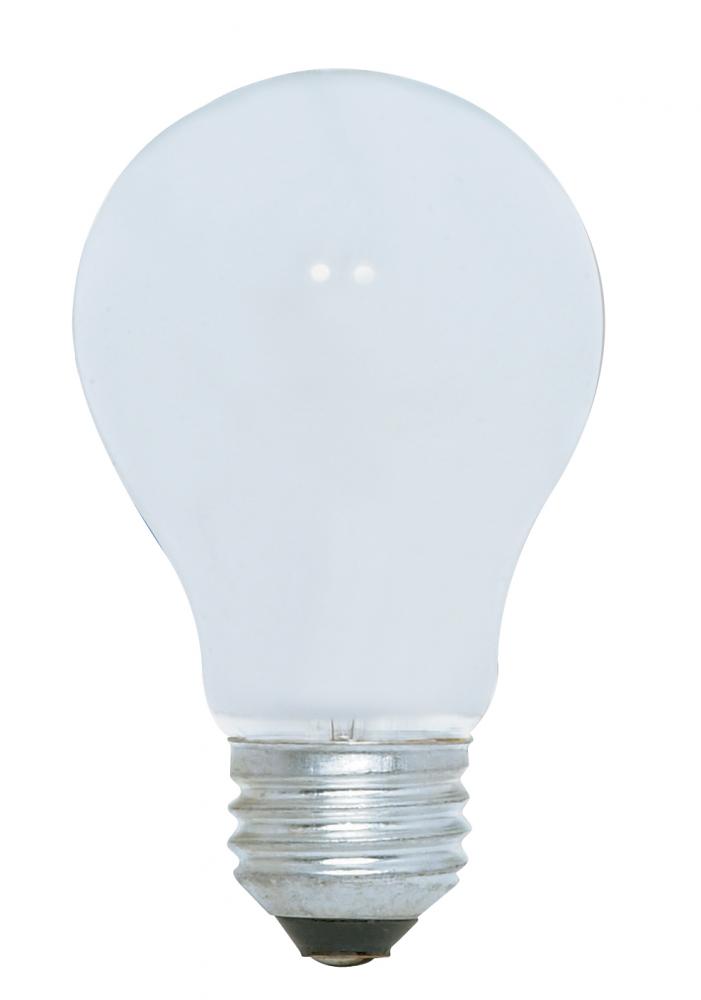 40 Watt A19 Incandescent; White; 1000 Average rated hours; 304 Lumens; Medium base; 130 Volt; 4/Pack