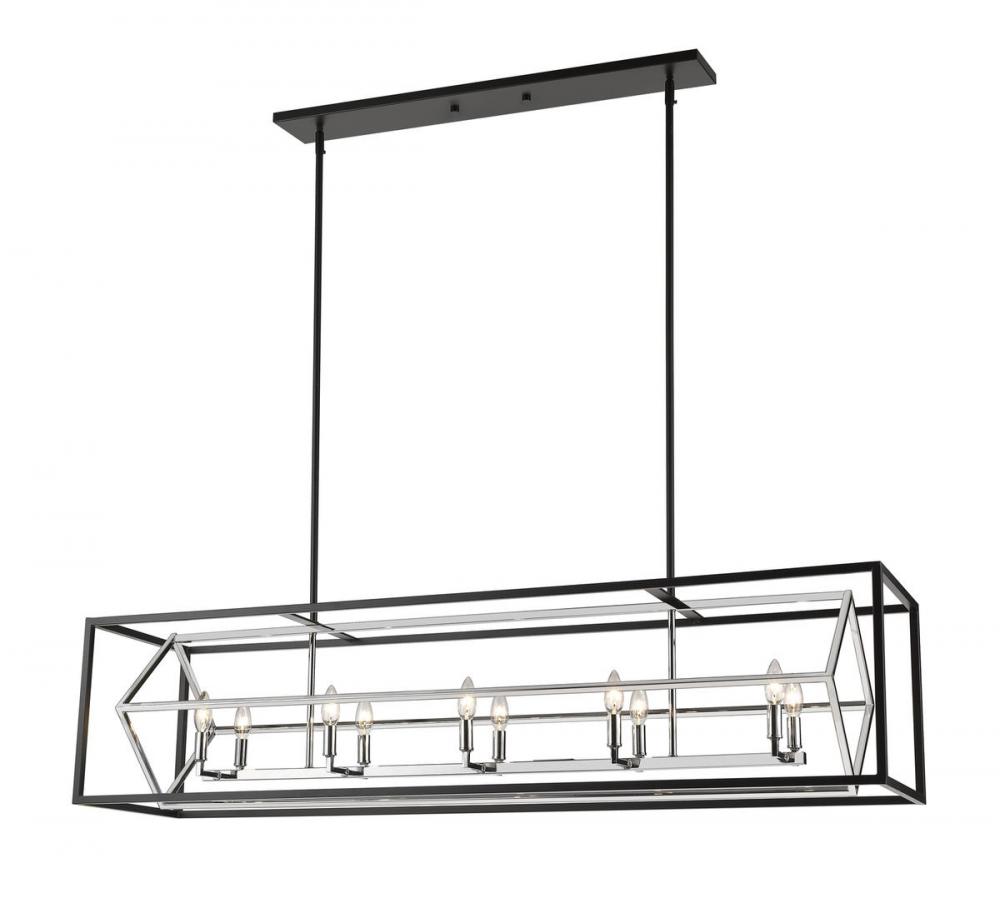 10 Light Linear Chandelier