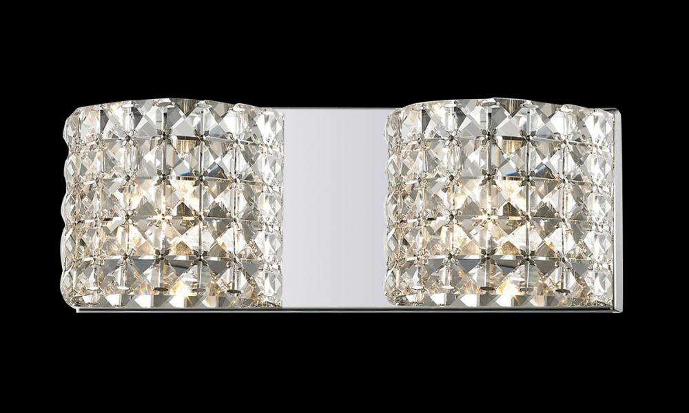 2 Light Crystal Vanity Light