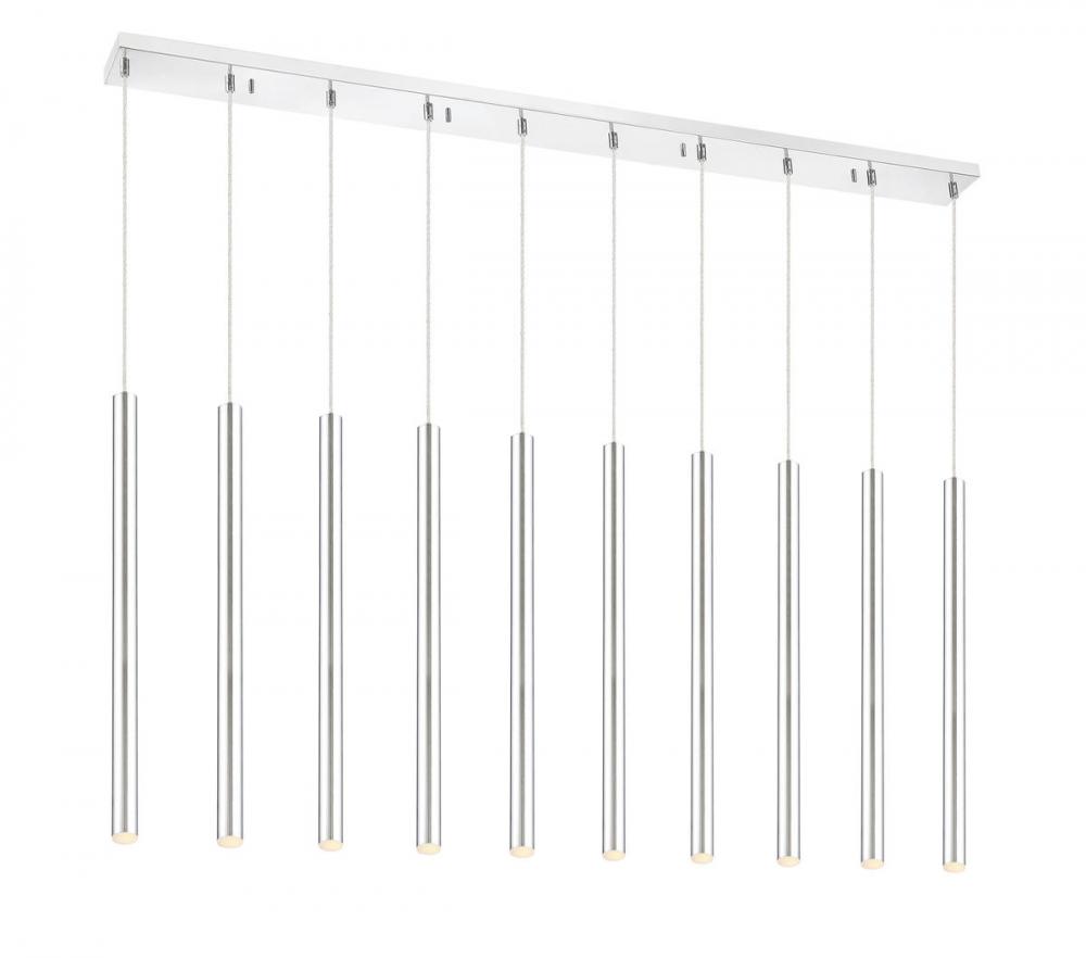 10 Light Linear Chandelier