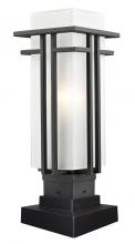 Z-Lite 549PHM-SQPM-BK - 1 Light Outdoor Pier Mounted Fixture